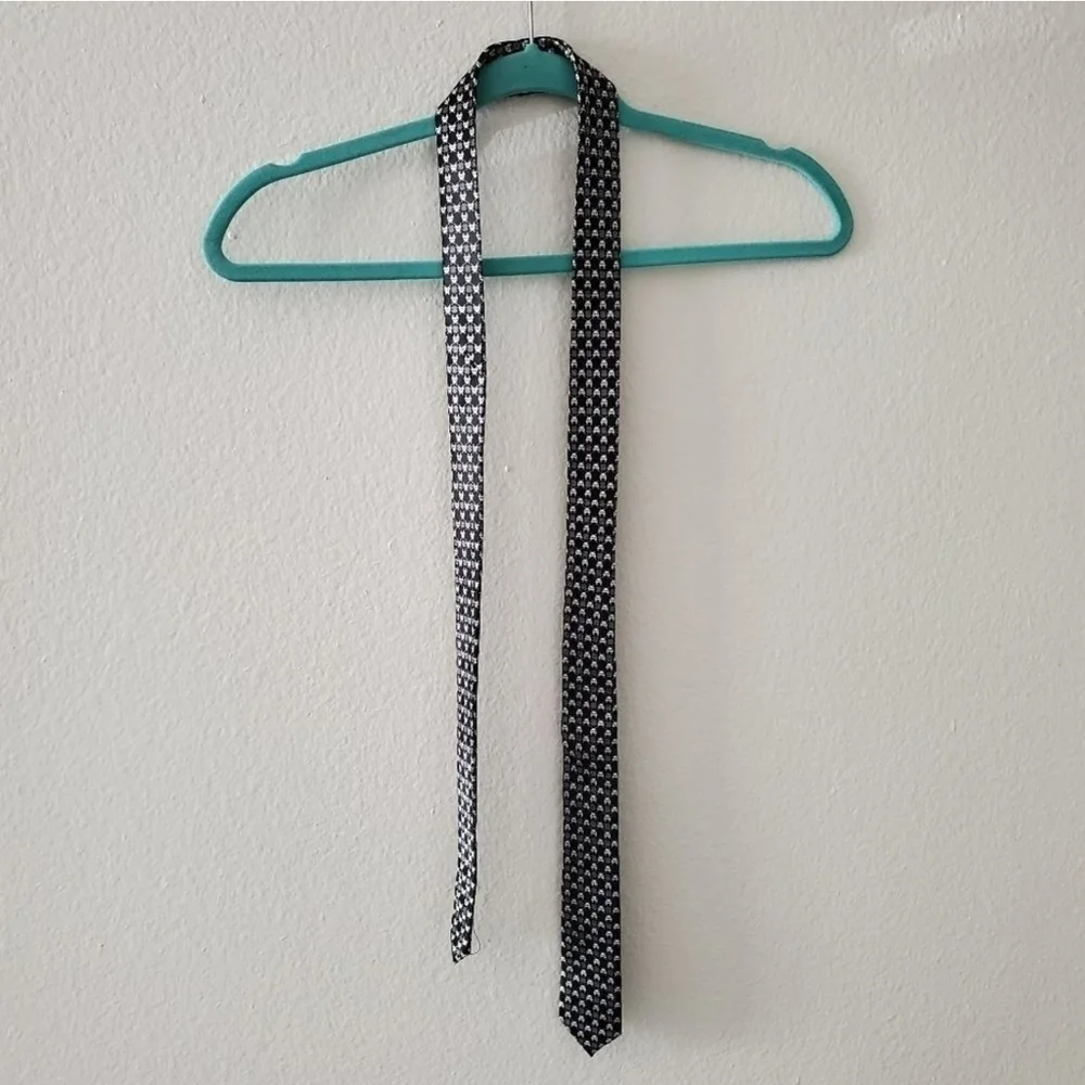 Black tie geek space invaders tie.